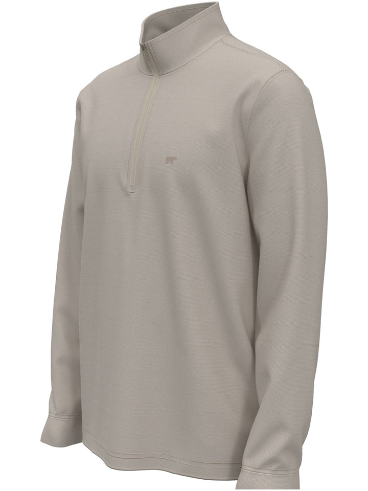 Men's Fine Line Brushed Quarter Zip