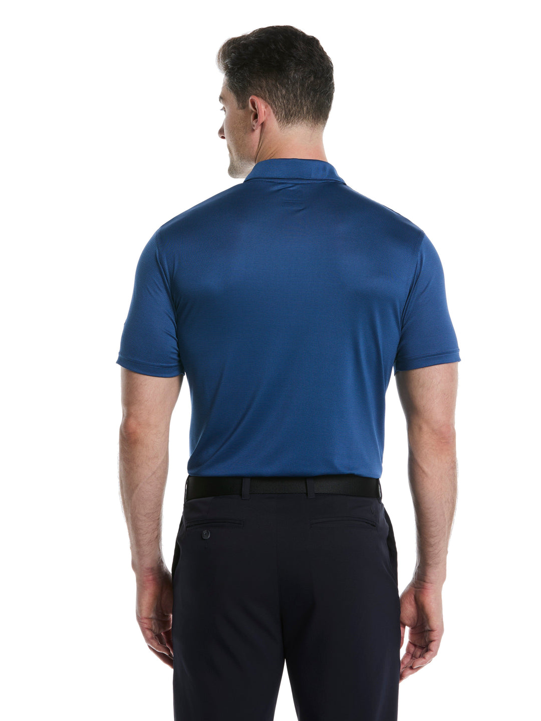 Men's Fine Line Stripe Golf Polo Shirt