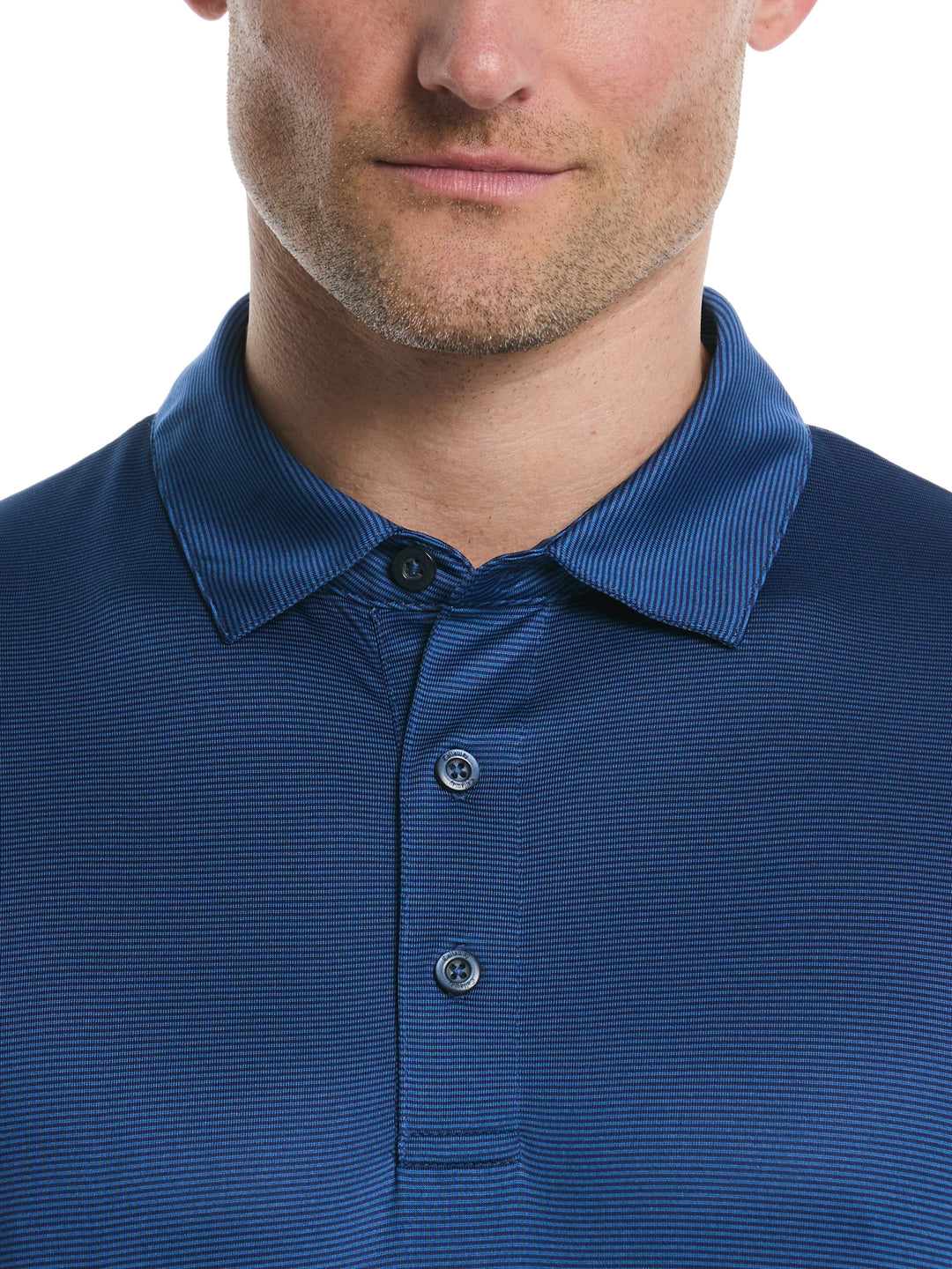 Men's Fine Line Stripe Golf Polo Shirt