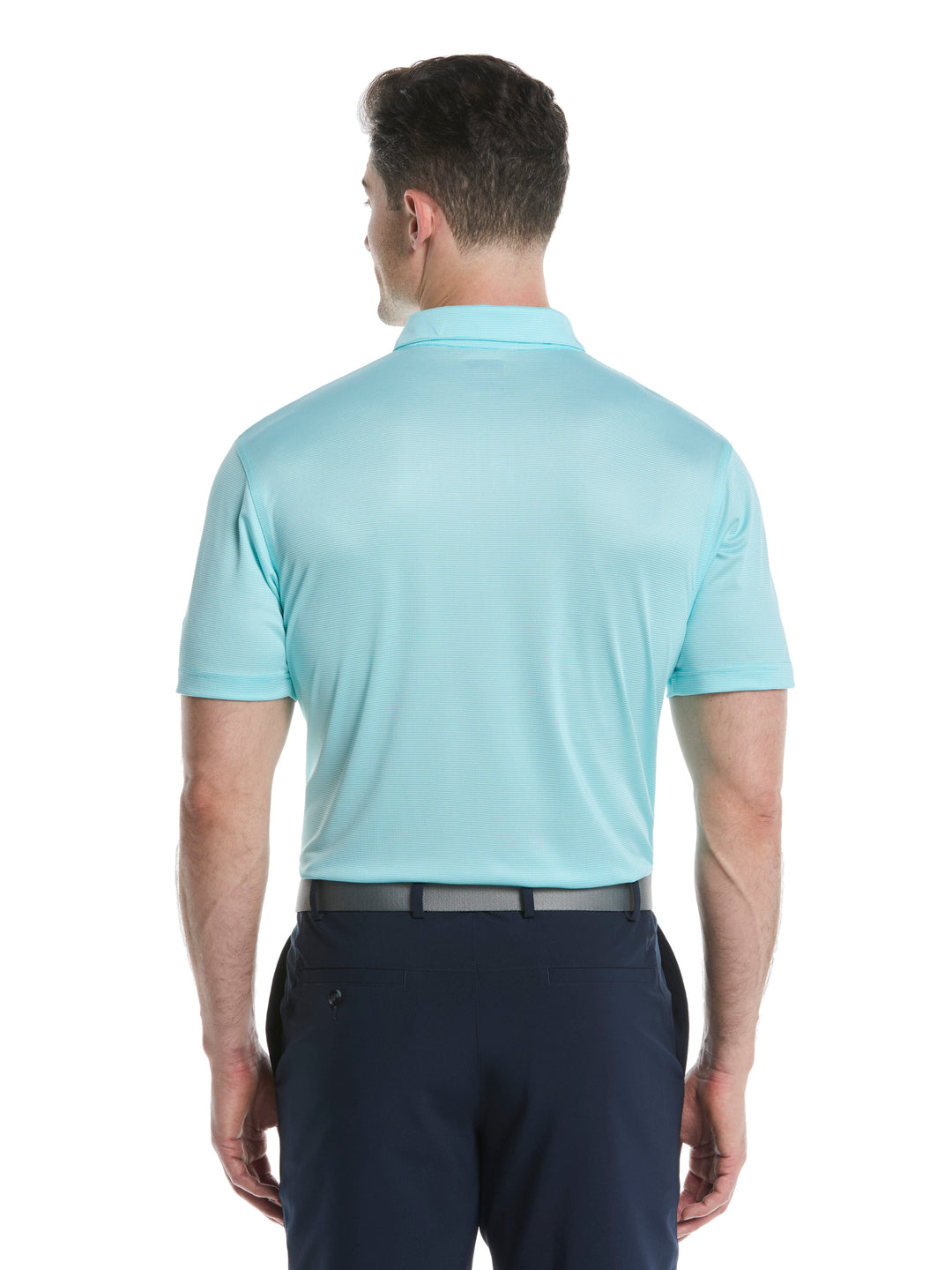 Men's Fine Line Stripe Golf Polo Shirt