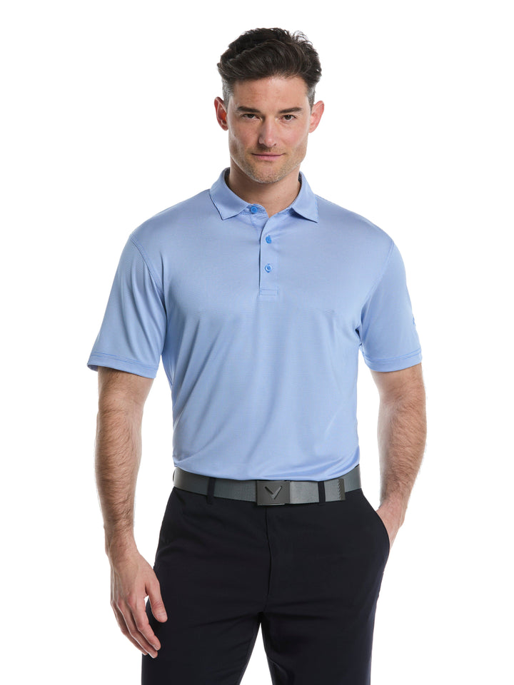 Men's Fine Line Stripe Golf Polo Shirt