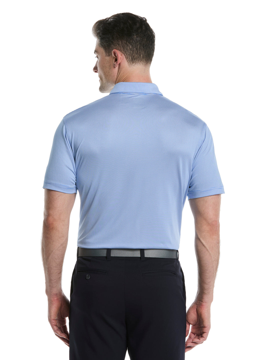 Men's Fine Line Stripe Golf Polo Shirt