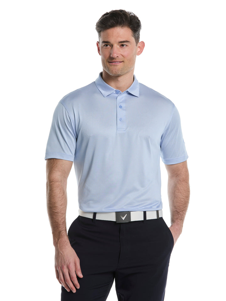 Men's Fine Line Stripe Golf Polo Shirt