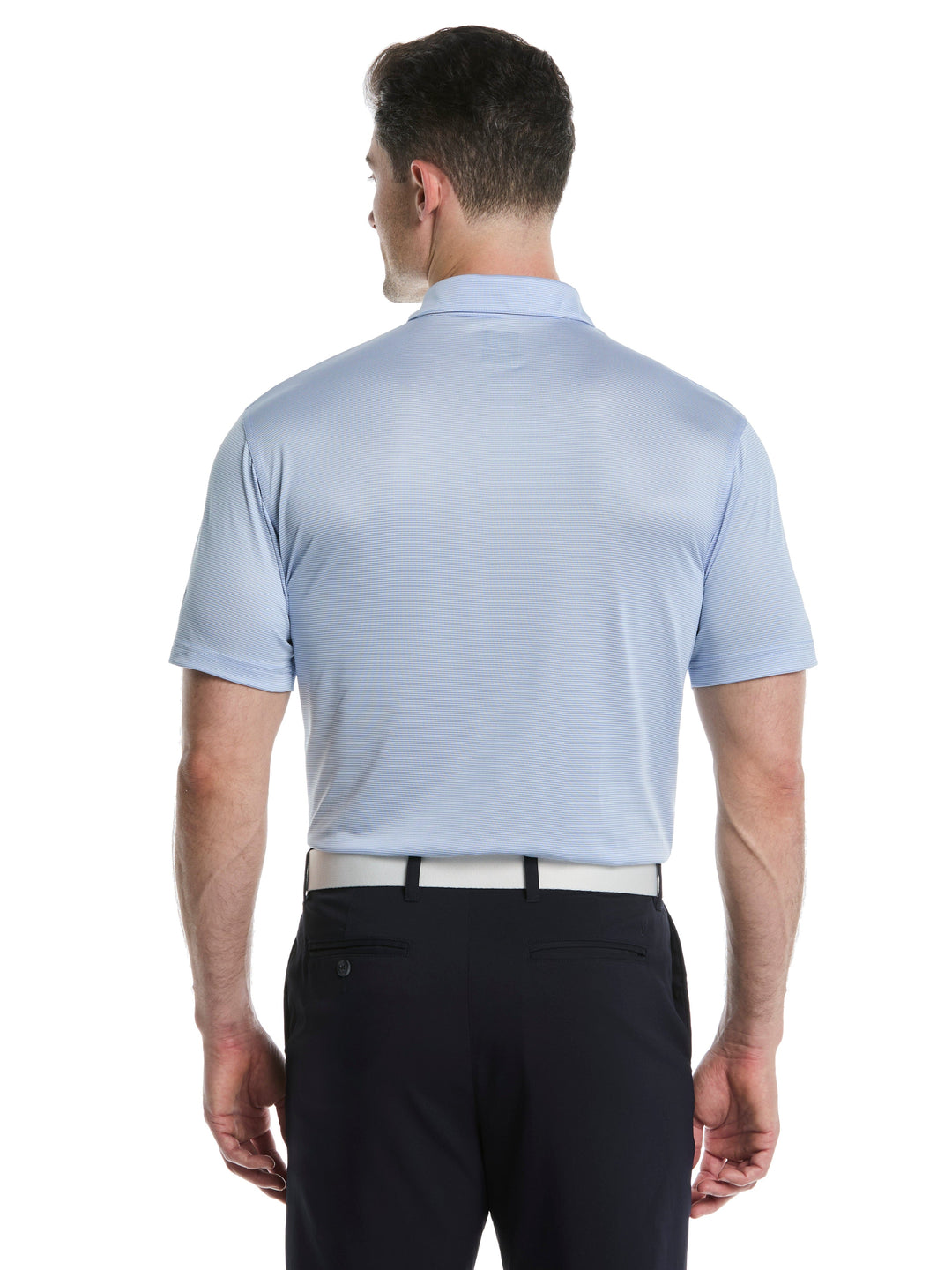 Men's Fine Line Stripe Golf Polo Shirt