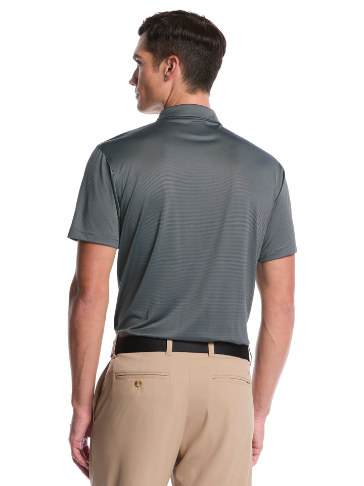 Men's Fine Line Stripe Golf Polo Shirt