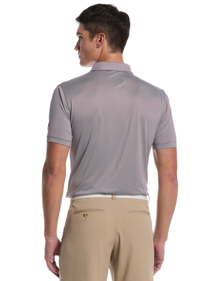 Men's Fine Line Stripe Golf Polo Shirt