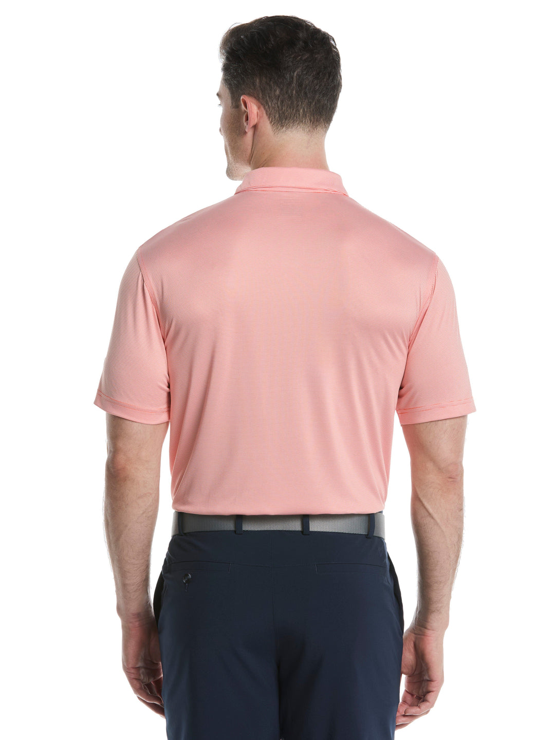 Men's Fine Line Stripe Golf Polo Shirt