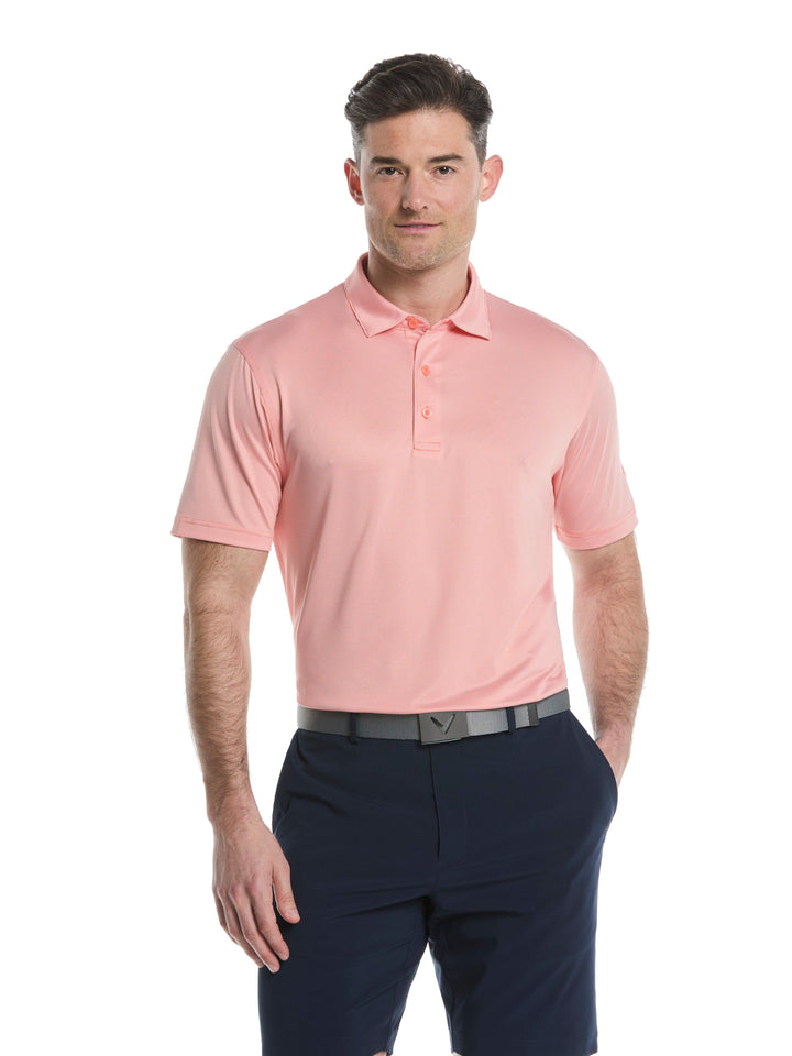Men's Fine Line Stripe Golf Polo Shirt