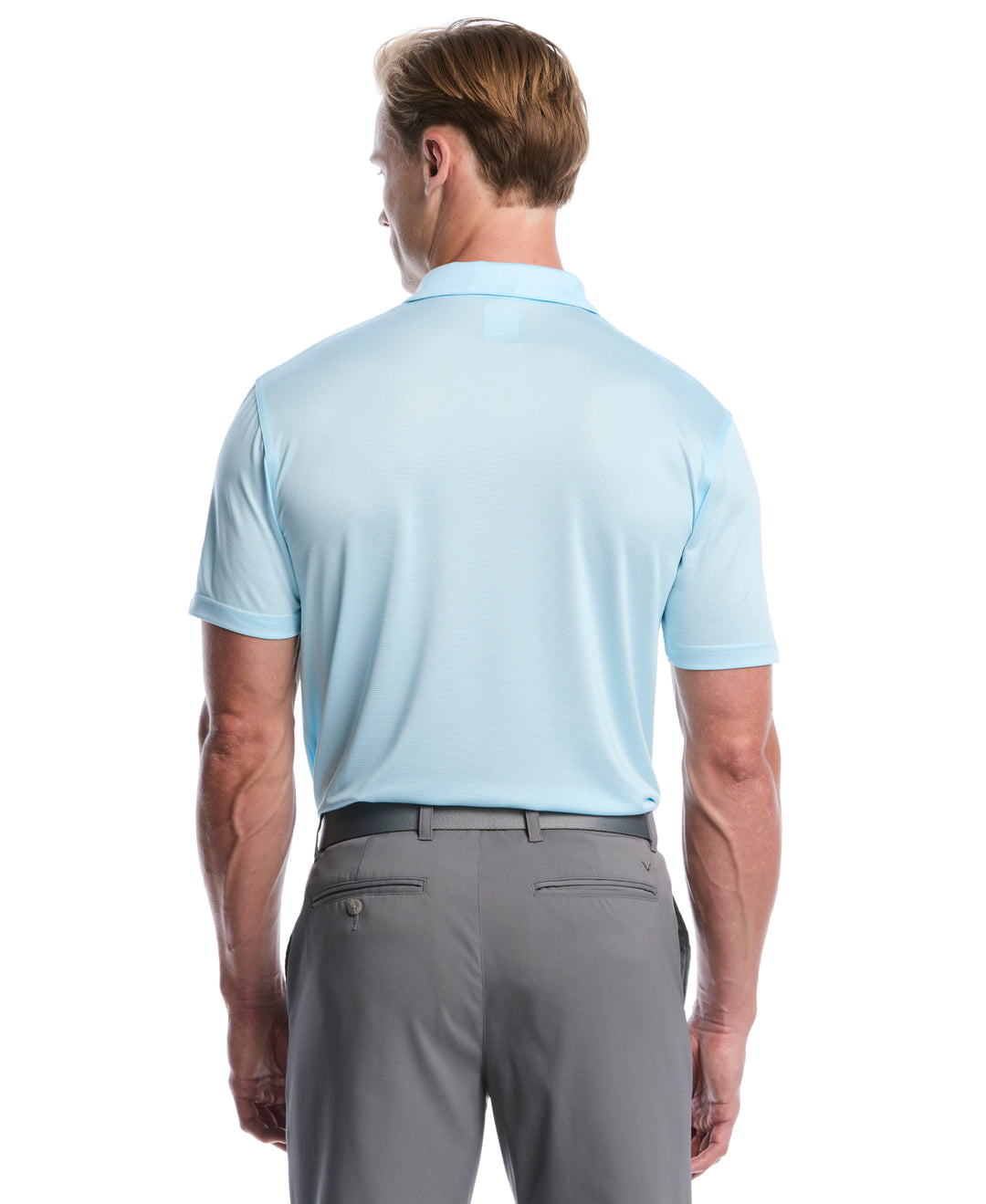 Fine Line Stripe Golf Polo Shirt (Atomizer) 
