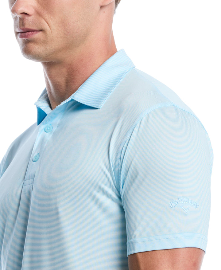 Fine Line Stripe Golf Polo Shirt (Atomizer) 