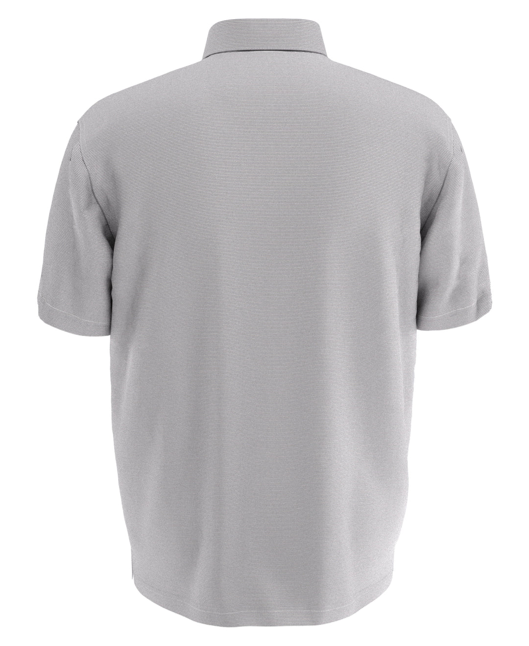 Fine Line Stripe Golf Polo Shirt (Sleet) 