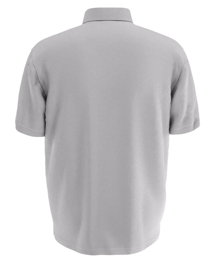 Fine Line Stripe Golf Polo Shirt (Sleet) 
