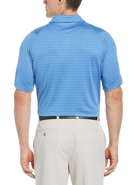 Men's Fine Line Ventilated Stripe Golf Polo