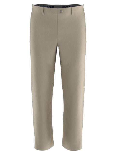 Flat Front Active Waistband Golf Pant (Silver Lining) 