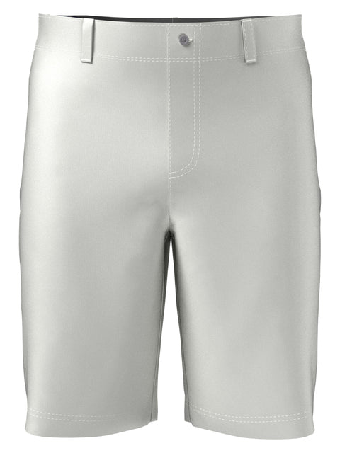 Flat Front Active Waistband Golf Short (Bright White) 