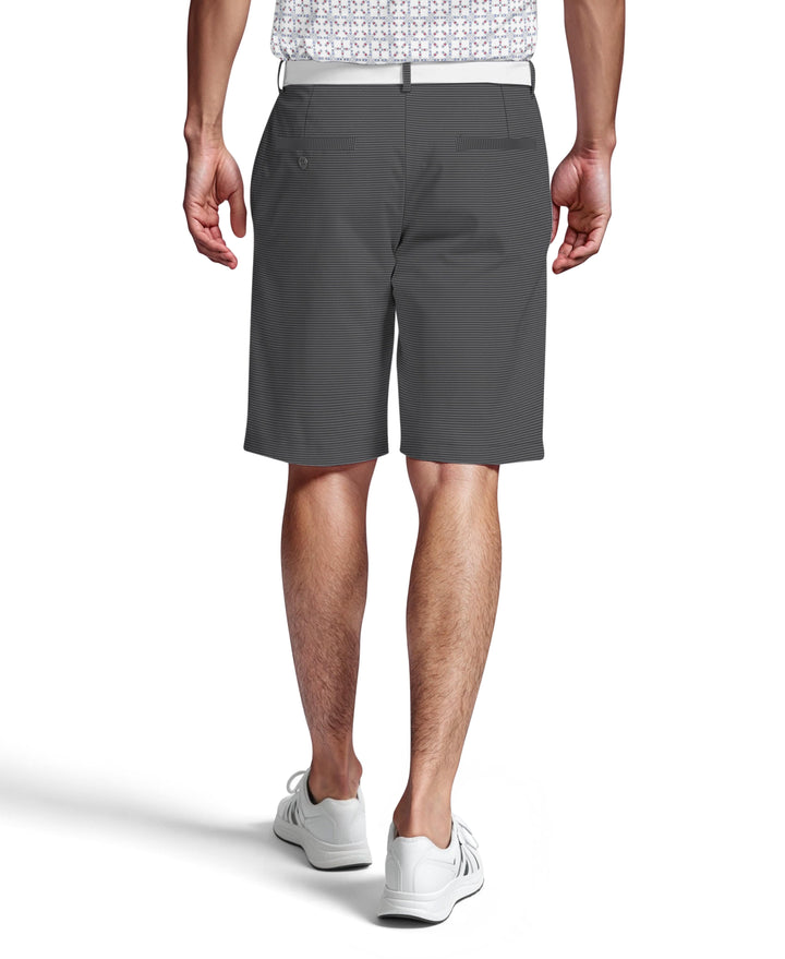 Flat Front All-Over Micro Geo Print Golf Short (Caviar) 