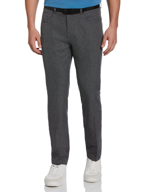 Men's Flat Front Fine Line Print Golf Pant