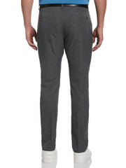 Men's Flat Front Fine Line Print Golf Pant