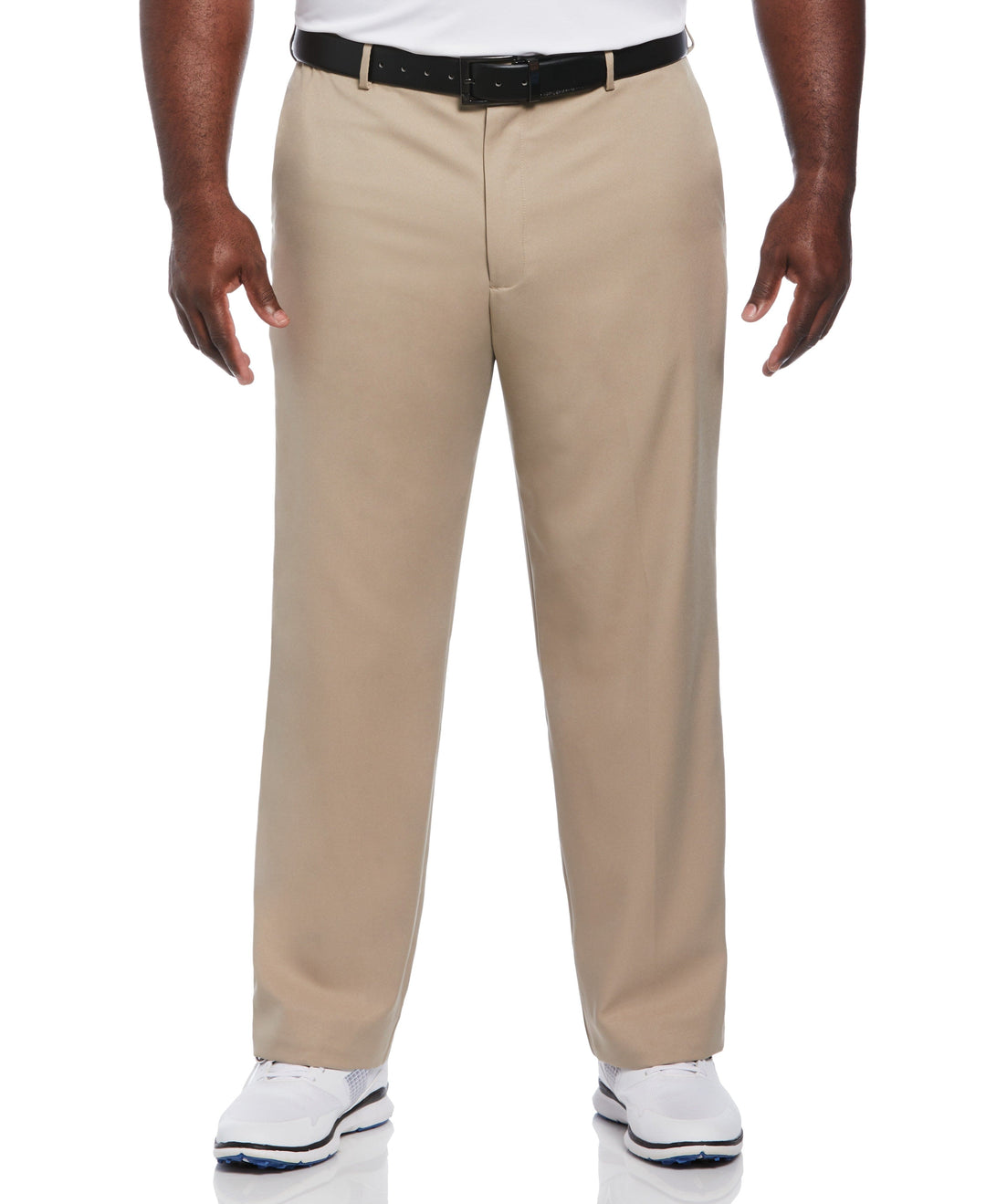 Flat Front Golf Pant with Expandable Waistband (Chinchilla) 