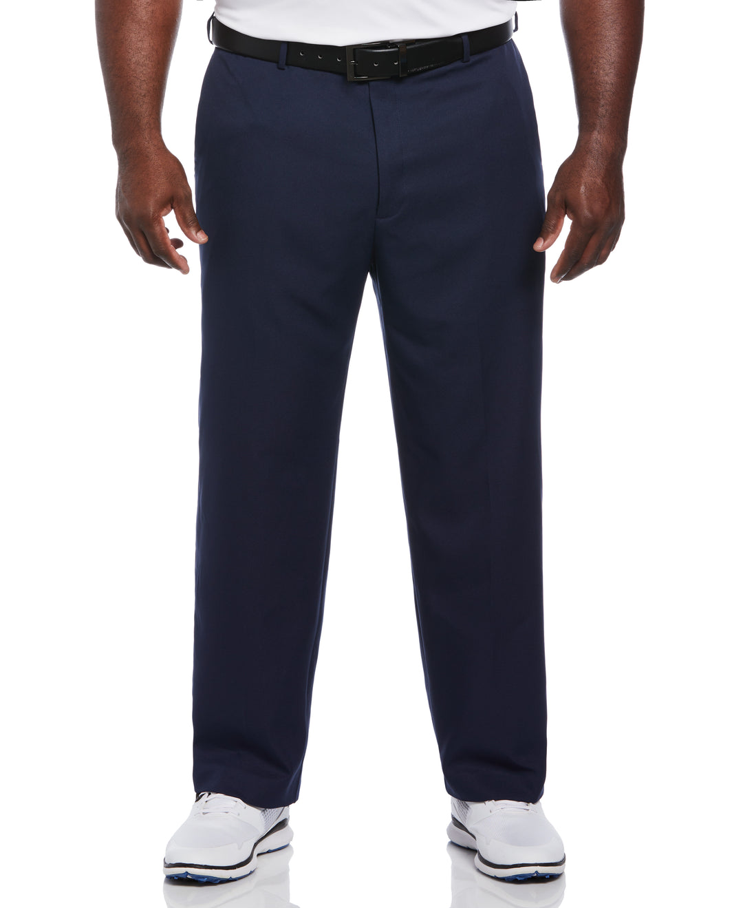 Flat Front Golf Pant with Expandable Waistband (Black Iris) 