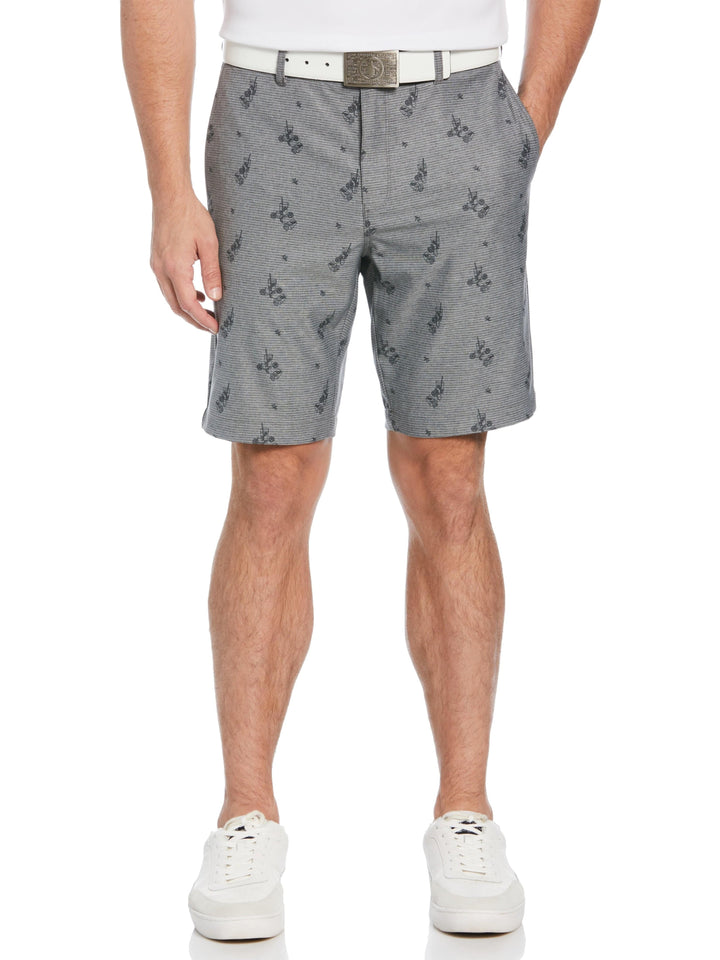 Men's Flat Front Lemonade Print 8" Golf Short