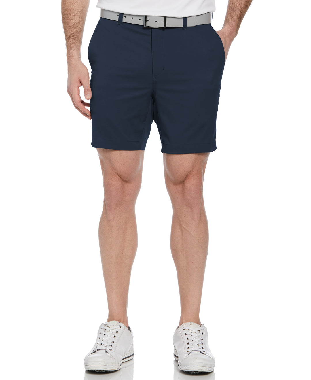 Flat Front Performance Golf Short (Black Iris) 