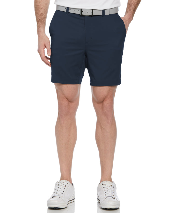 Flat Front Performance Golf Short (Black Iris) 