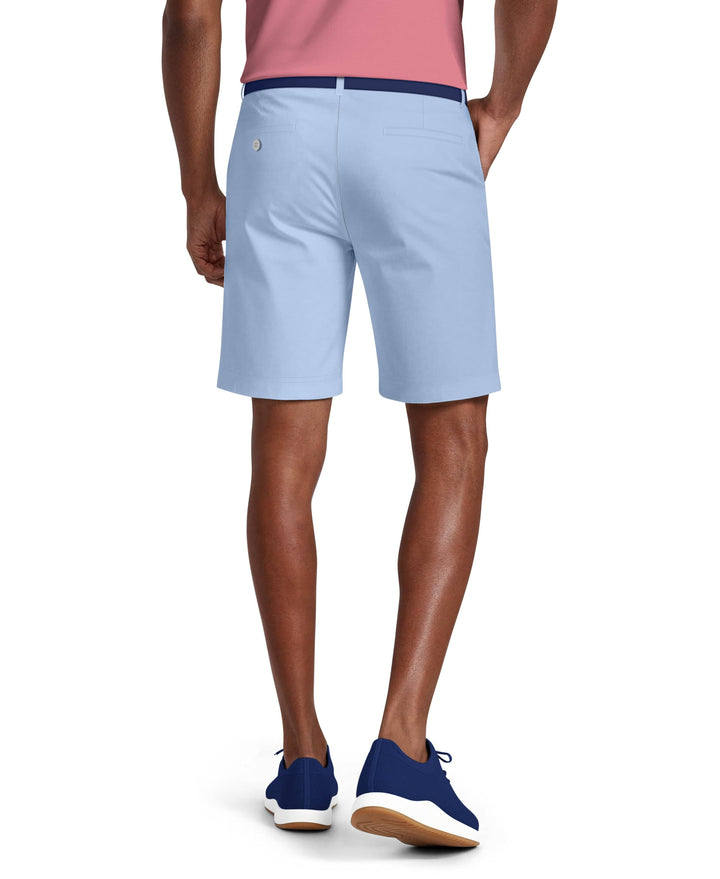 7" Solid Active Waist Performance Stretch Golf Short (Chambray Blue) 