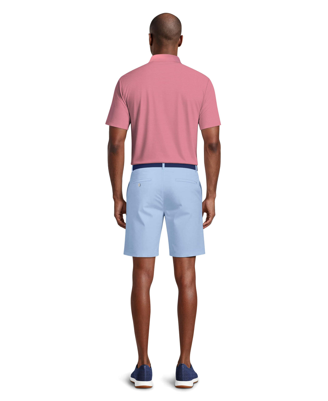 7" Solid Active Waist Performance Stretch Golf Short (Chambray Blue) 