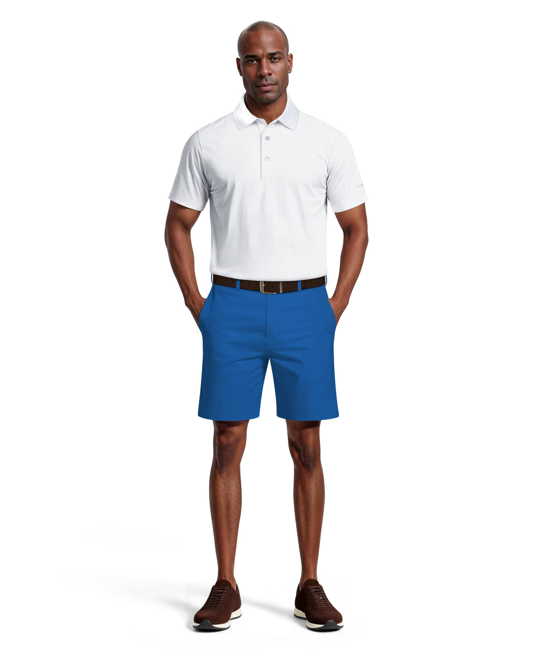 7" Solid Active Waist Performance Stretch Golf Short (Egyptian Blue) 