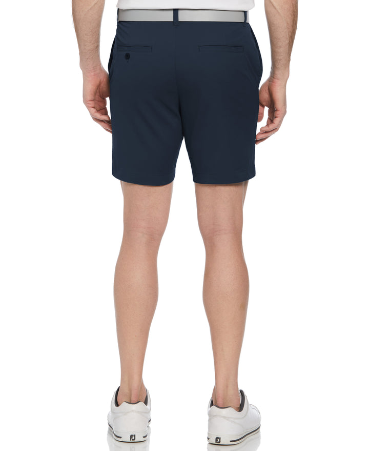 Flat Front Performance Golf Short (Black Iris) 