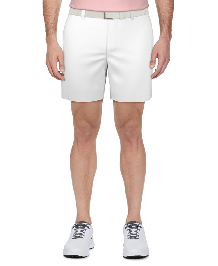 Flat Front Performance Golf Short (Bright White) 