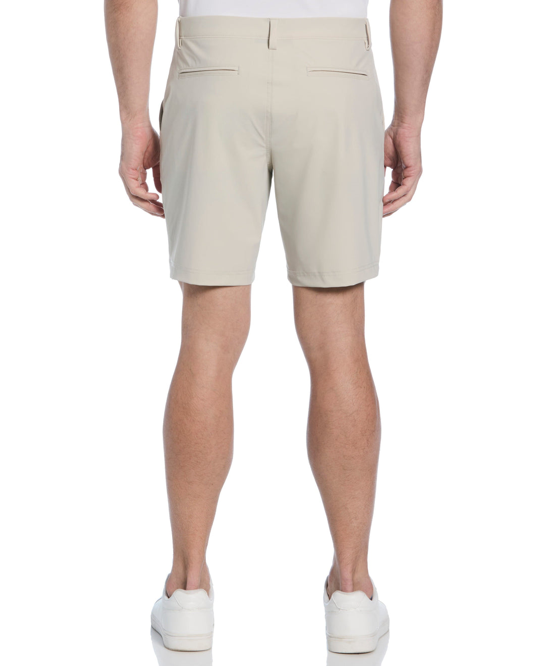 Flat Front Performance Pull-On Golf Short (Silver Lining) 