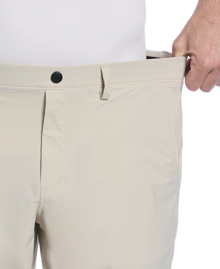 Flat Front Performance Pull-On Golf Short (Silver Lining) 