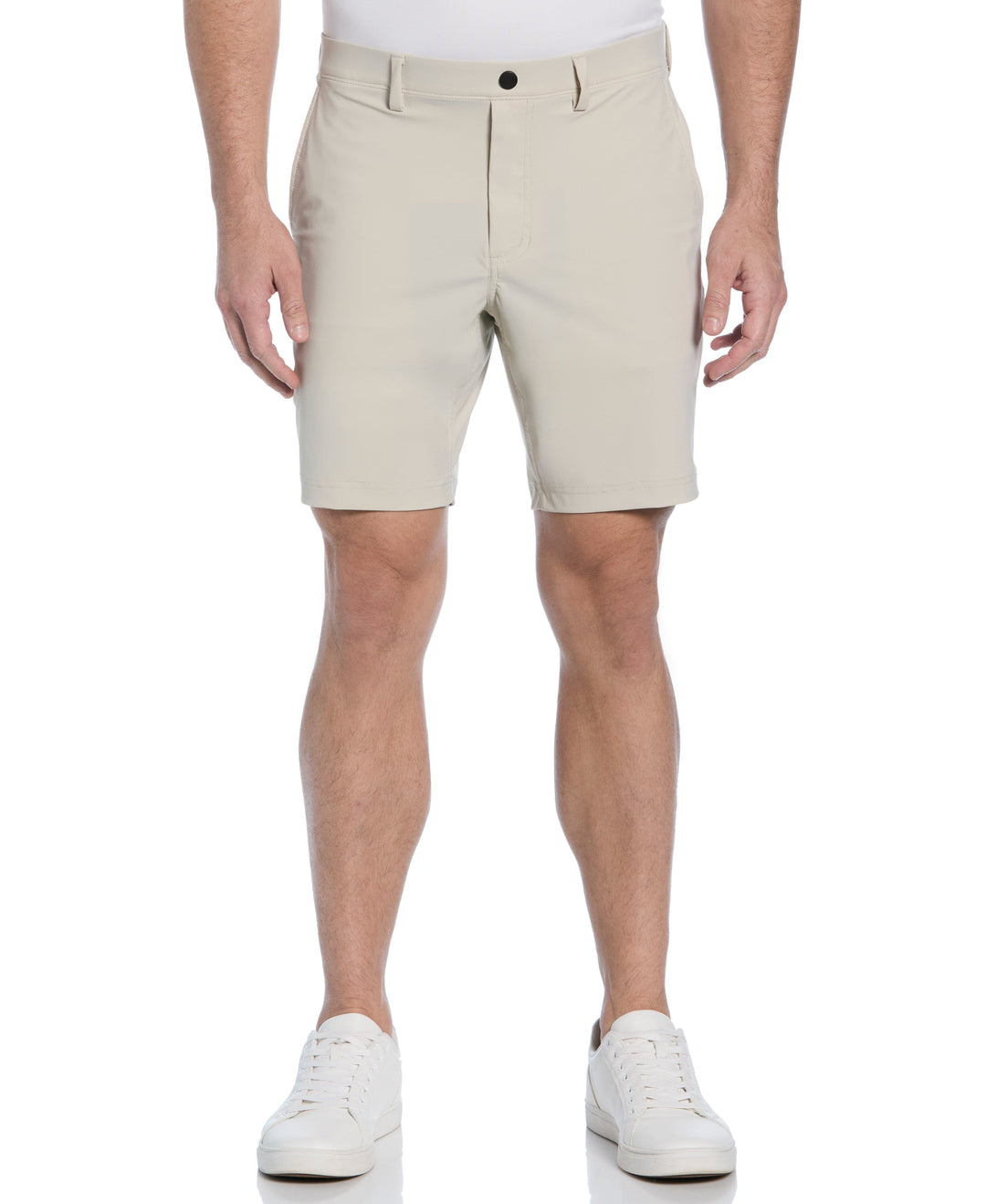 Flat Front Performance Pull-On Golf Short (Silver Lining) 