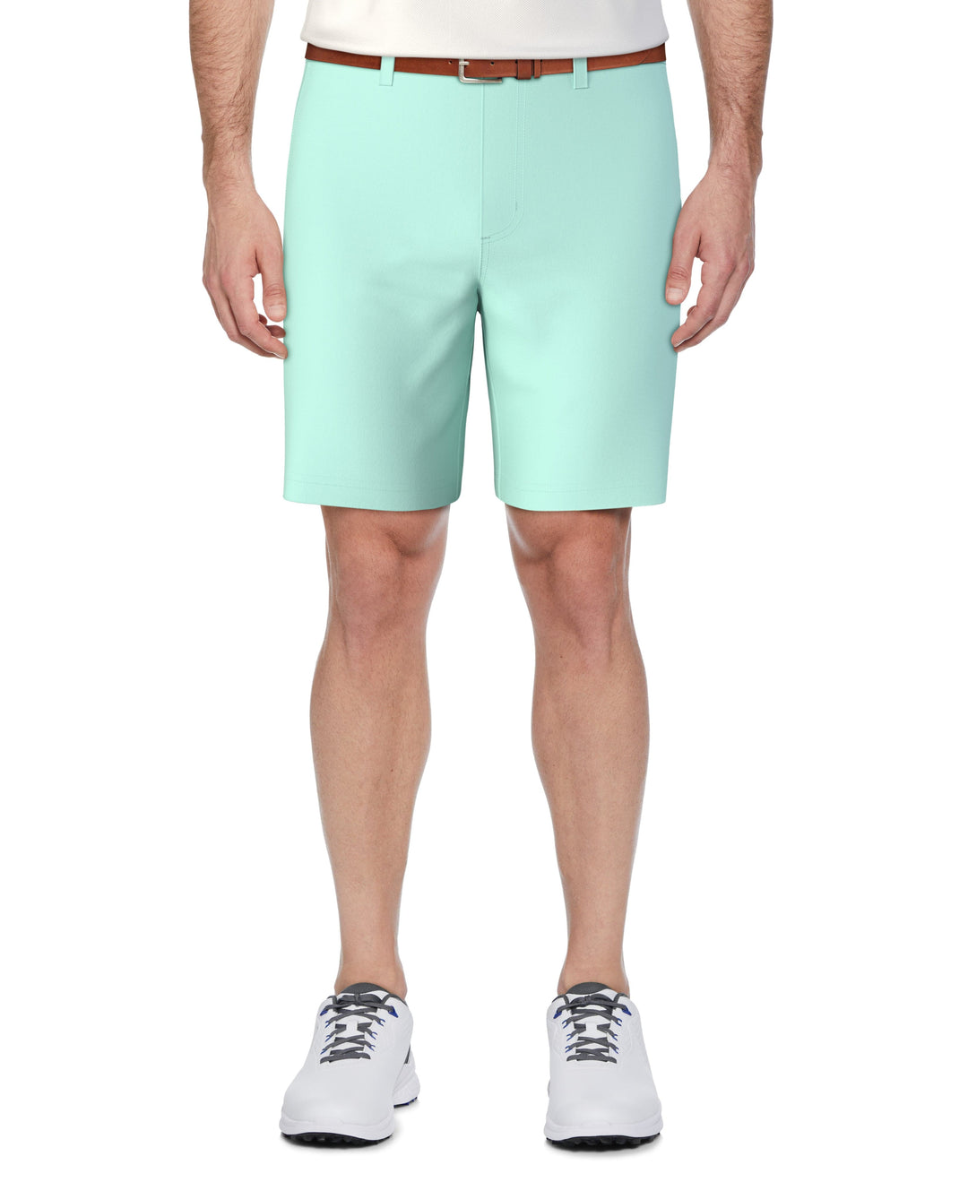 Flat Front Performance Pull-On Golf Short (Aruba Blue) 