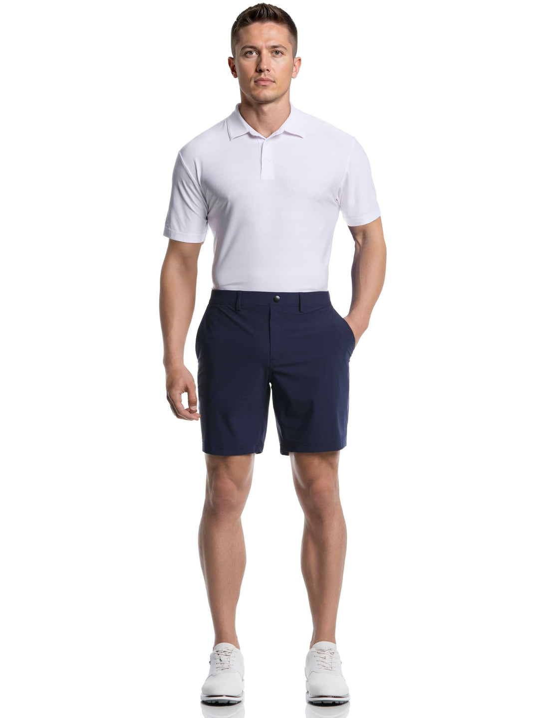 Men's Flat Front Pull-On Golf Short | 8" Inseam