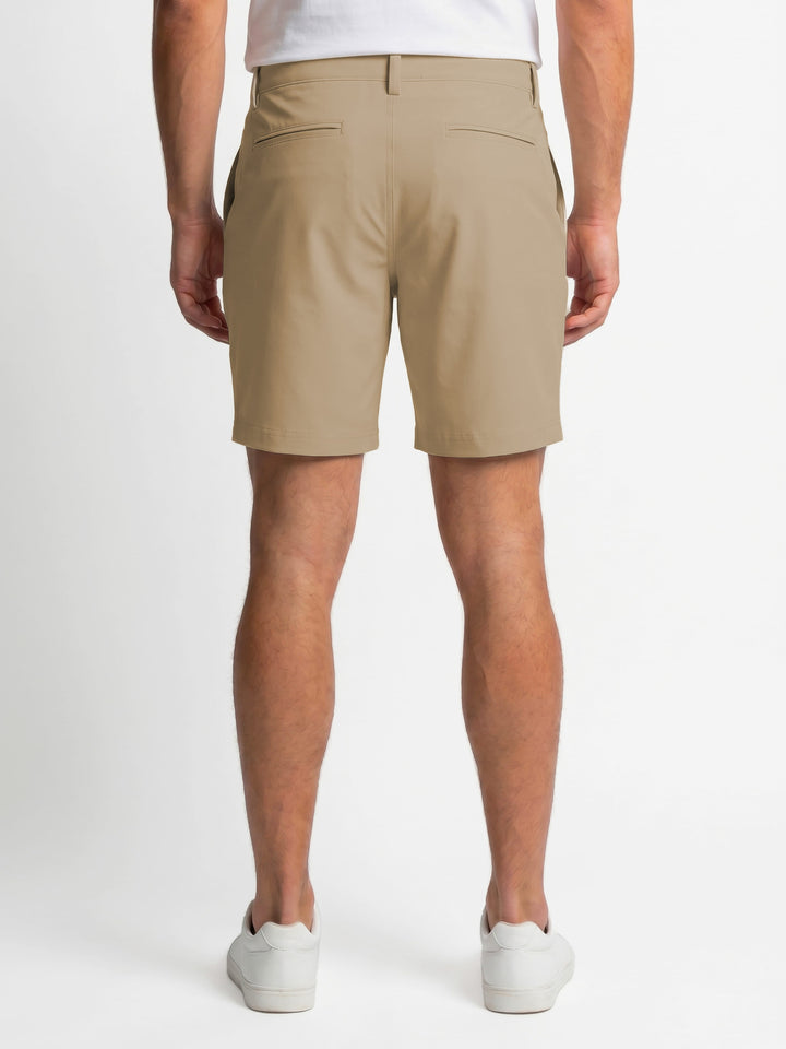Men's Flat Front Pull-On Golf Short | 8" Inseam