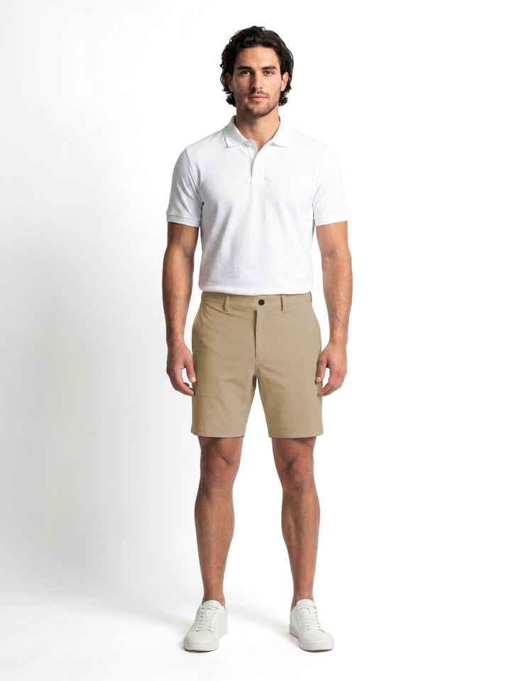 Men's Flat Front Pull-On Golf Short | 8" Inseam
