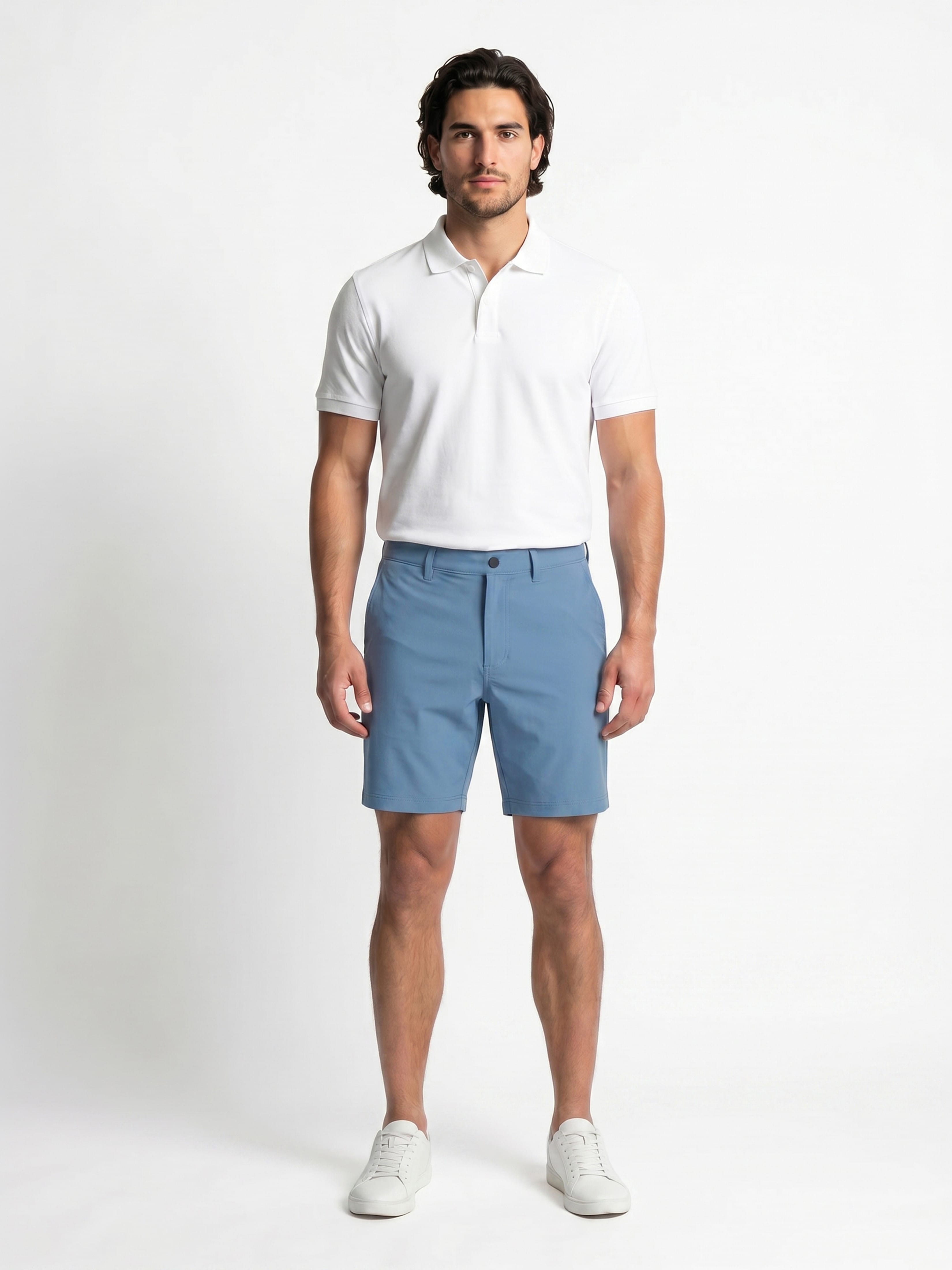 Men's Flat Front Pull-On Golf Short | 8