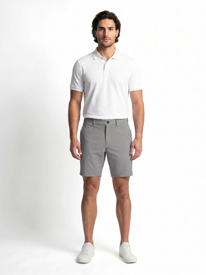 Men's Flat Front Pull-On Golf Short | 8" Inseam