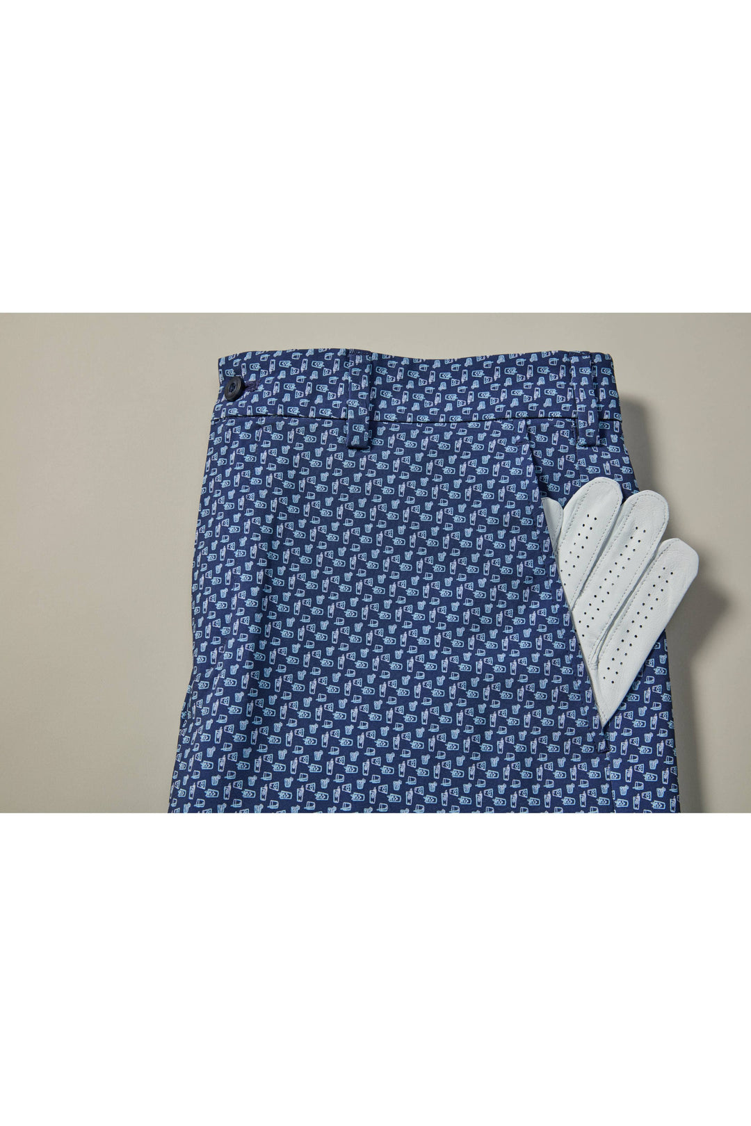 Men's Flat Front Refreshments Print Golf Short | 8" Inseam