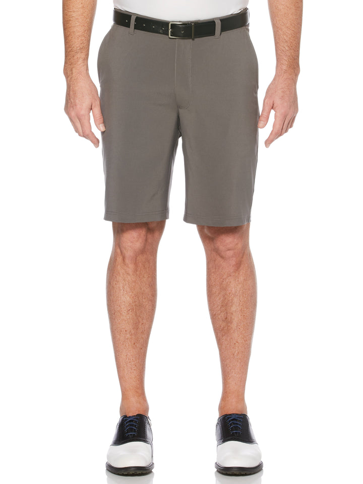 Flat Front Golf Short with Media Pocket (Asphalt) 
