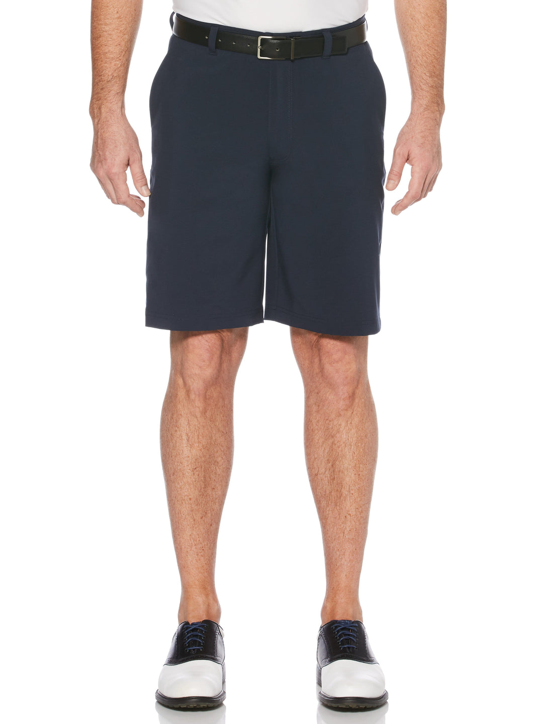 Flat Front Golf Short with Media Pocket (Peacoat) 