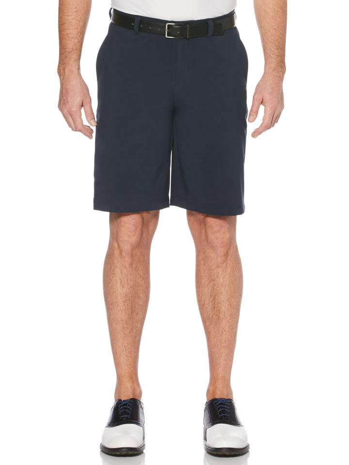 Flat Front Golf Short with Media Pocket (Peacoat) 