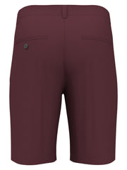 Flat Front Solid Golf Short (Tawny Port) 
