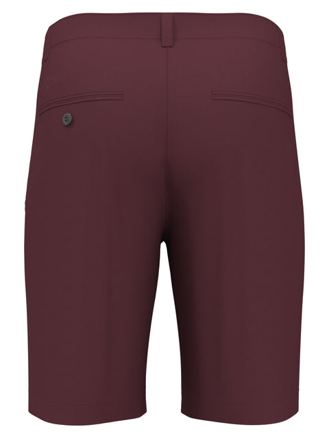 Flat Front Solid Golf Short (Tawny Port) 