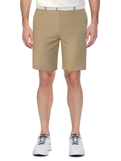 Men's Flat Front Solid Golf Short with Active Waistband