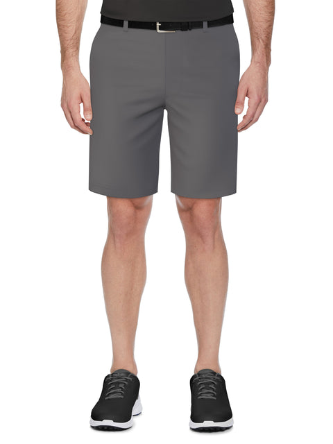 Men's Flat Front Solid Golf Short with Active Waistband