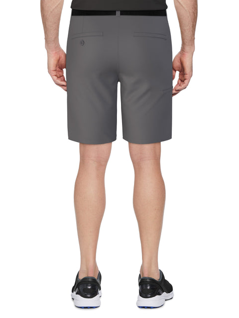Men's Flat Front Solid Golf Short with Active Waistband